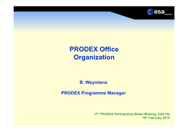PRODEX Office Organization