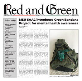 MSU SAAC Introduces Green Bandana Project for Mental Health