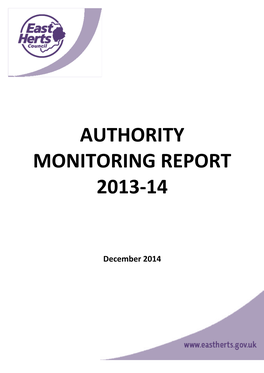 Authority Monitoring Report 2013-14