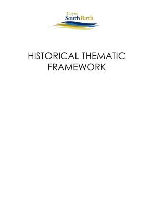 Historical Thematic Framework