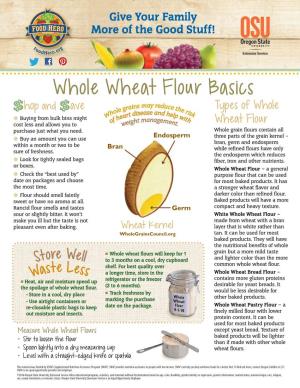 Whole Wheat Flour Basics
