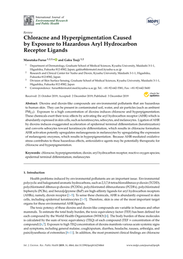 Chloracne and Hyperpigmentation Caused by Exposure to Hazardous Aryl Hydrocarbon Receptor Ligands