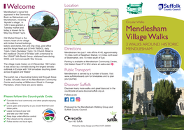 Mendlesham Village Walks 3 WALKS AROUND HISTORIC MENDLESHAM