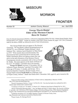 Mormon Frontier Foundation
