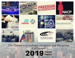 The Center to Combat Corruption and Cronyism (C4 Center) Annual 2019 Report