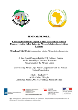 Carrying Forward the Legacy of the EAC in the Habré