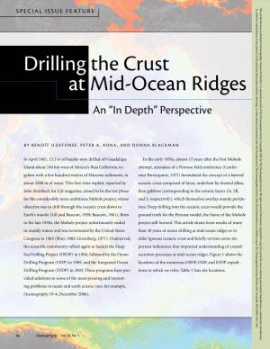 Drilling the Crust at Mid-Ocean Ridges