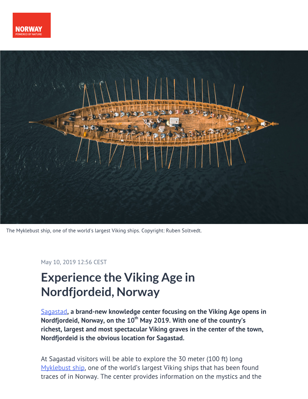 Experience the Viking Age in Nordfjordeid, Norway