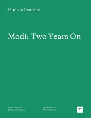 Modi: Two Years On