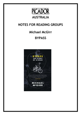 AUSTRALIA NOTES for READING GROUPS Michael Mcgirr BYPASS