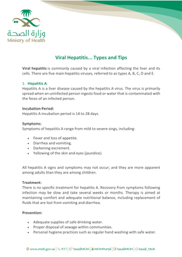 Viral Hepatitis... Types and Tips