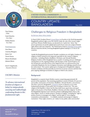Challenges to Religious Freedom in Bangladesh