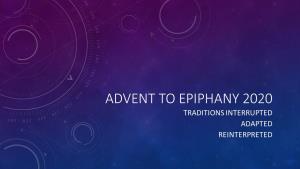 Advent to Epiphany 2020 Holston Conference