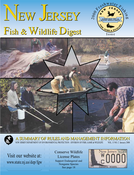 New Jersey Department of Environmental Protection - Division of Fish, Game & Wildlife Vol