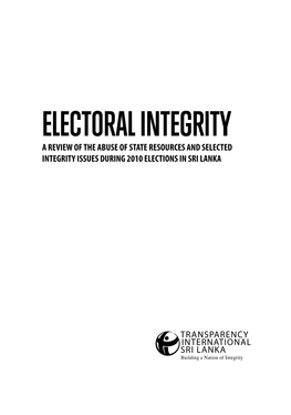 Electoral Integrity