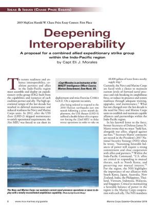 Deepening Interoperability a Proposal for a Combined Allied Expeditionary Strike Group Within the Indo-Pacific Region by Capt Eli J