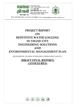 Project Report on Repetitive Water Logging in Thane City Engineering Solutions and Environmental Management Plan