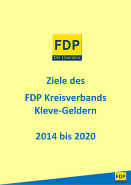 Ziele FDP Kreisverband Kleve-Geldern