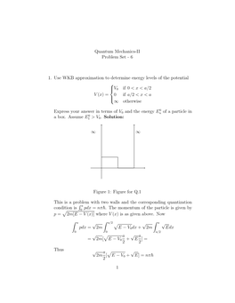 Quantum Mechanics-II Problem Set - 6