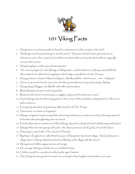 101 Viking Facts