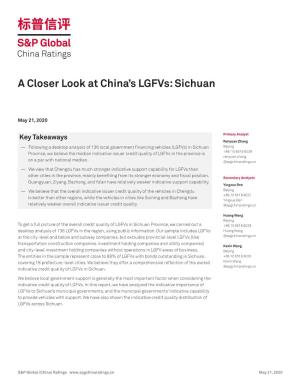 A Closer Look at China's Lgfvs: Sichuan