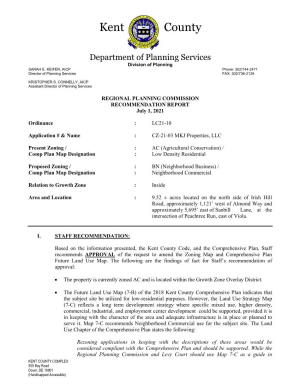 Recommendation Report Packet