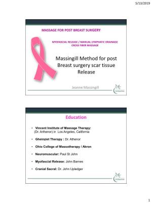 Myofascial Release/Post Breast Surgery