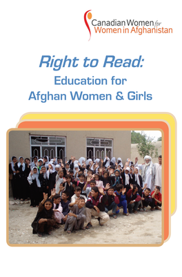 Right to Read: Education for Afghan Women & Girls Kelowna, British Columbia