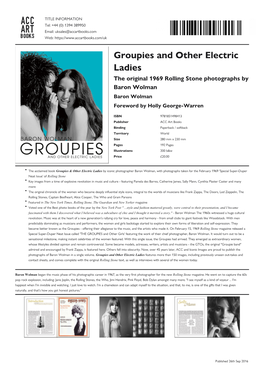 Groupies and Other Electric Ladies Datasheet