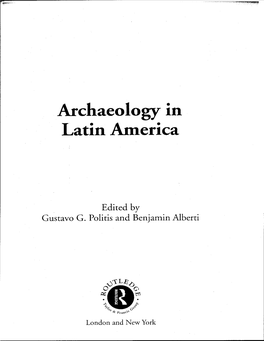 Archaeology in Latin Am.Erica