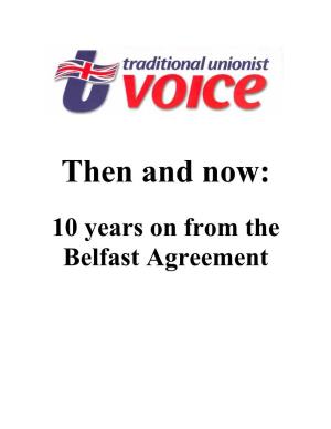 10 Years on from the Belfast Agreement