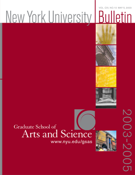 NYU GSAS Bulletin 2003