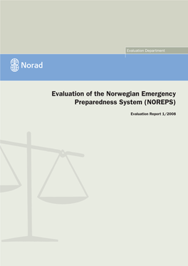 Evaluation of the Norwegian Emergency Preparedness System (NOREPS)