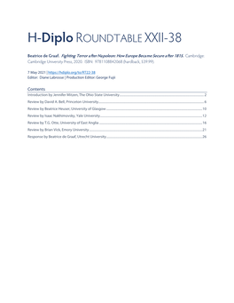 H-Diplo ROUNDTABLE XXII-38