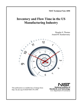 Inventory and Flow Time in the US Manufacturing Industry