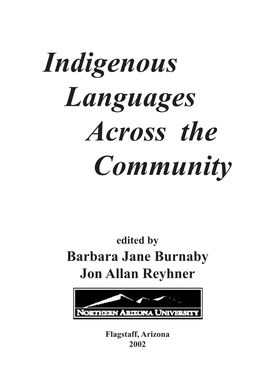 Indigenous Languages Across the Community