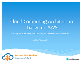 Cloud, AWS and Northstar Platform Architecture