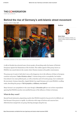 Behind the Rise of Germany's Anti-Islamic Street Movement