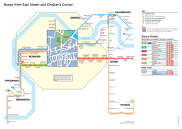 Buses from East Sheen and Chalker's Corner