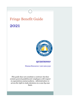 Fringe Benefit Guide 2021