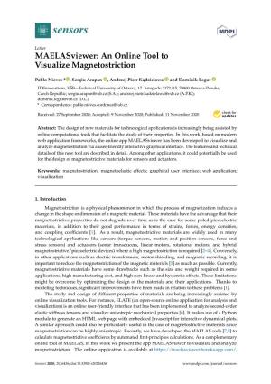 An Online Tool to Visualize Magnetostriction