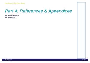 Part 4: References & Appendices