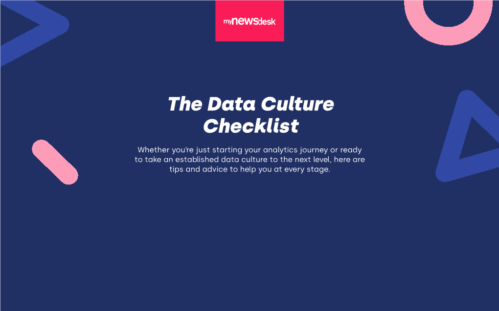 The Data Culture Checklist