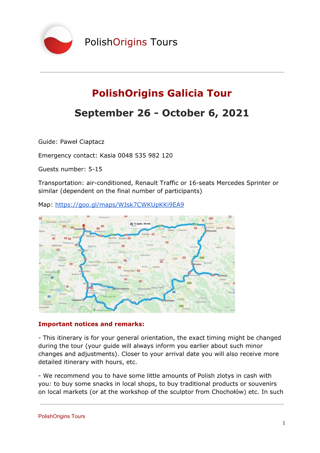 Polishorigins Galicia Tour September 26