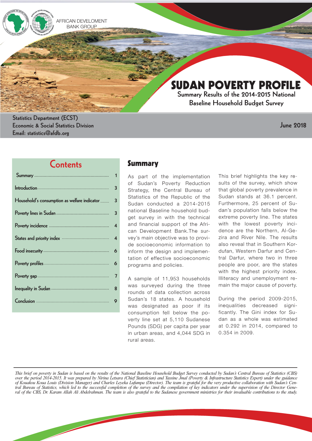 Afdb SUDAN POVERTY PROFILE