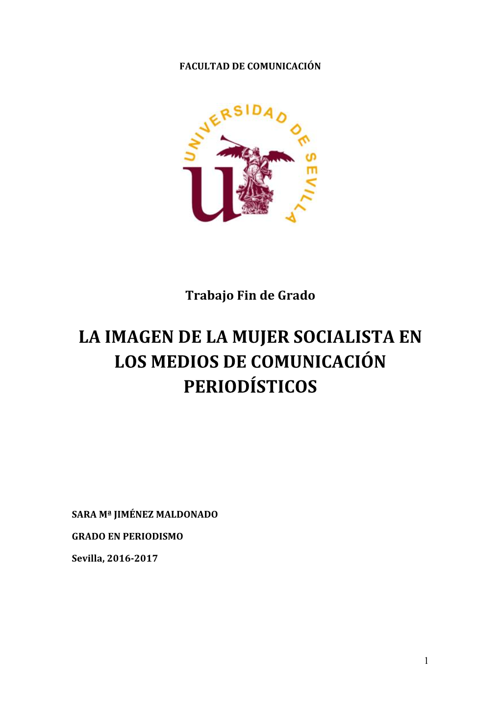 La Imagen De La Mujer Socialista En Los Medios De Comunicación Periodísticos