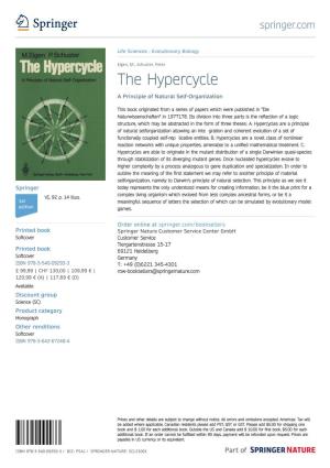 The Hypercycle a Principle of Natural Self-Organization