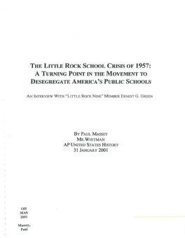 A Turning Point in the Movement to Desegregate America's Public Schools