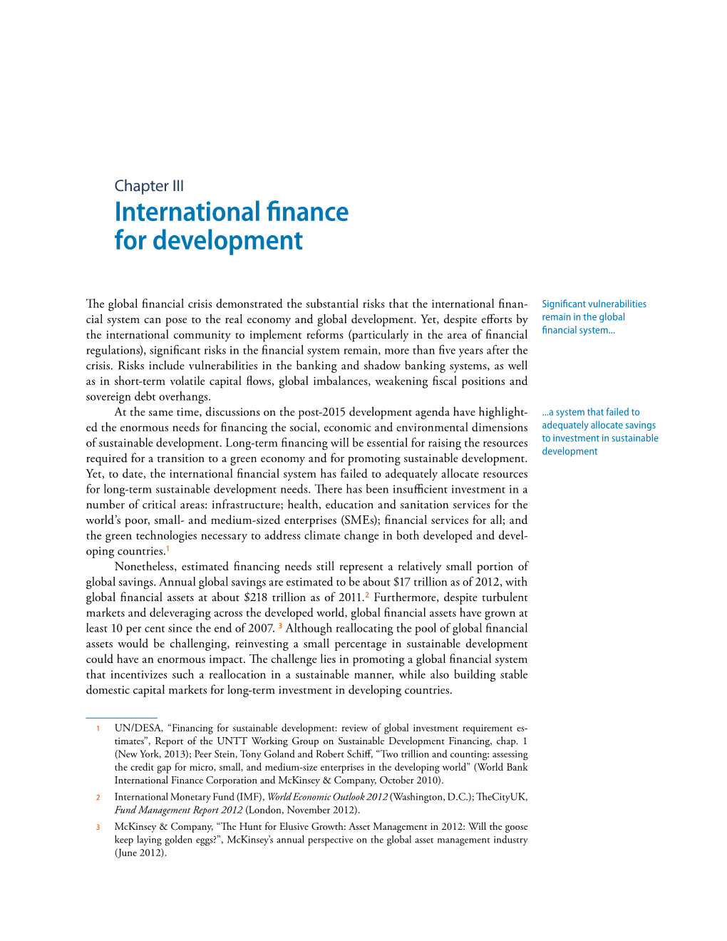 International Finance for Development