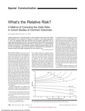 What's the Relative Risk?